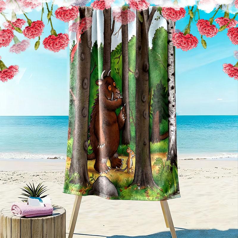 The Gruffalo poster Beach Towel, Large Soft Quick Dry Towel for Beach Camping Swimming