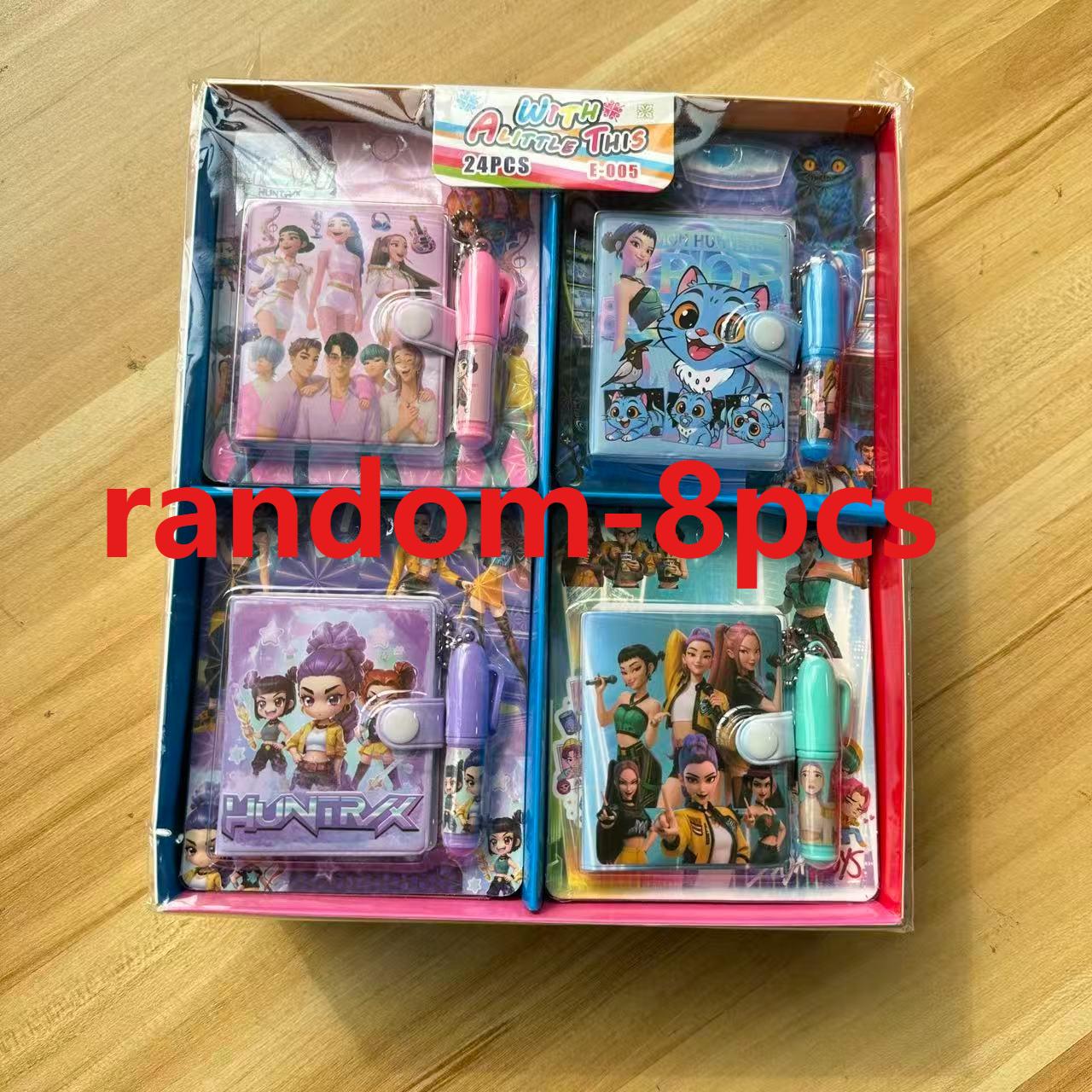 Mooi Nieuw Schattig Cartoon Kpop Monster Hunter Student Mini Notitieboekje met Pennenzakje Boek Student Beloning Handboek Set