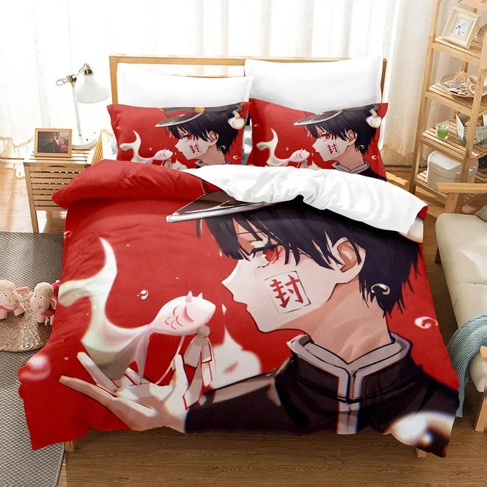 Hot Ground Boy Hanako-Kun Toilet Comfortable Duvet Quilt Cover Pillowcase Bedding Set Children Bedroom Decoration Home Textile