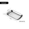 Stainless Steel Rectangular Food Prep Tray