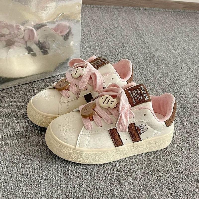 Dopamine casual board shoes women's student new spring versatile shoes platform white shoes