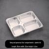 304 Stainless Steel Divided Meal Tray