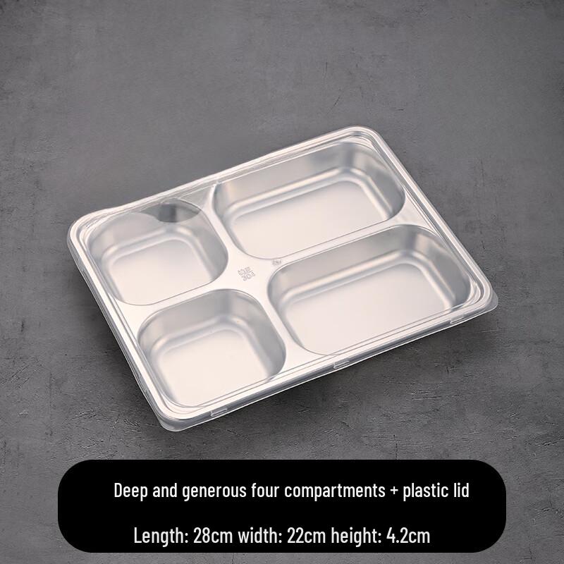 304 Stainless Steel Divided Meal Tray