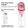 Portable Dog Cat Water Bottle with Storage Food and Water Container for Puppy Pets Dogs Feeder Bowl Outdoor Travel Pet Supplies