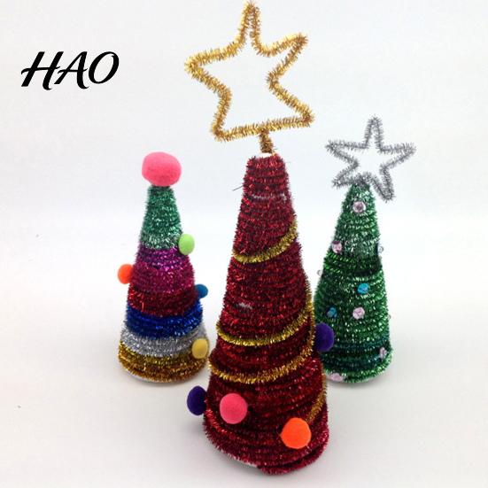 Children's Crafts Chenille Stems 100Pcs Glitter Flexible Bendable Plush Tinsel Kids Educational DIY Craft Supplies Toys Crafting Pipe Cleaners