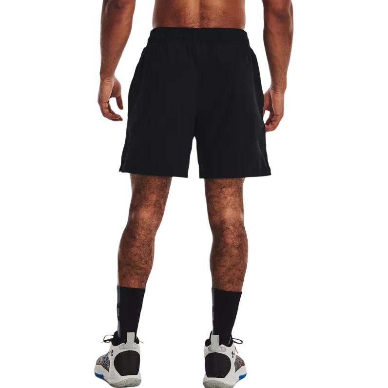 Under Armour Woven Basketball Shorts Men Bottoms Black 1370224-002