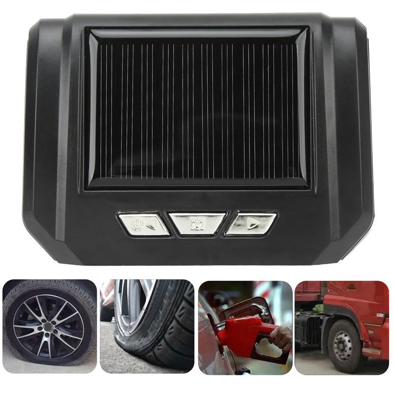 1st 6 Wheel Truck Tire Pressure Monitoring System Wireless Solar Power TPMS Monitor with 6 Sensors for Light Truck RV