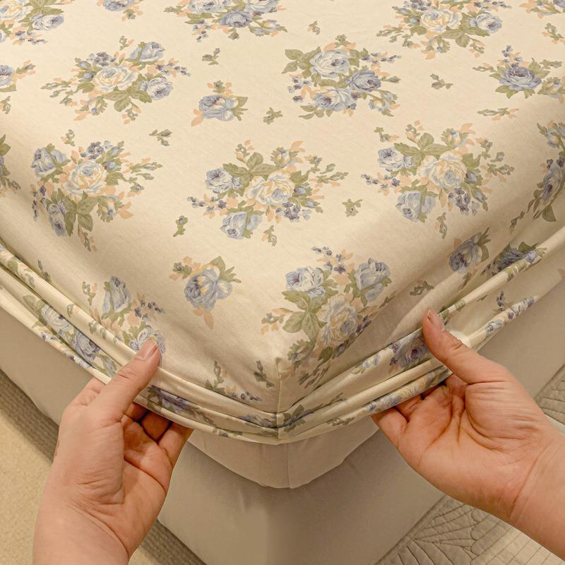Mei Yun Ge Small Fresh All Cotton Printed Flower Series Single Bed Sheet
