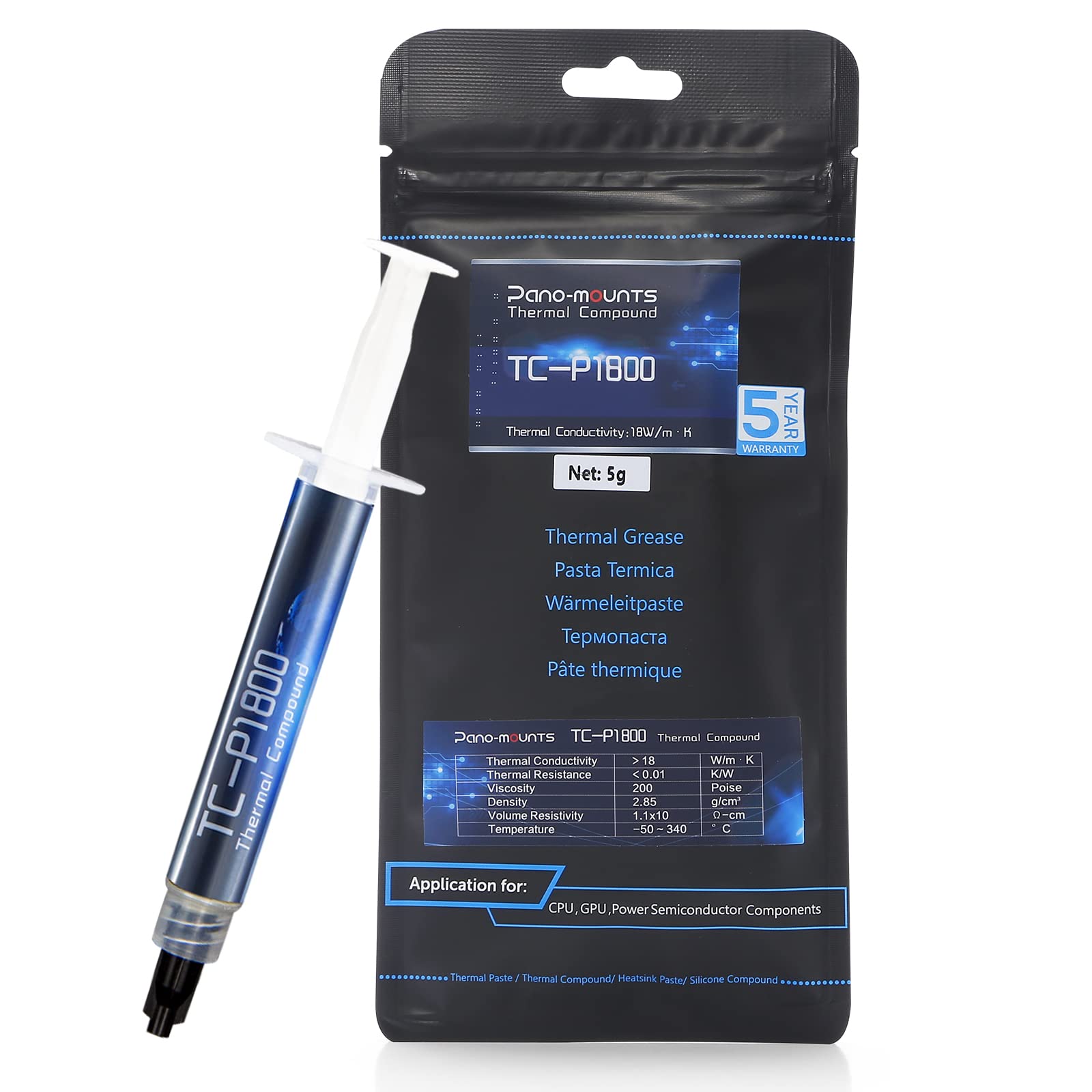 PANO-MOUNTS High-Performance Thermal Conductive Silicone Grease CPU Grease Silicone Grease Thermal Conductive Silicone Grease CPU Grease Insulating