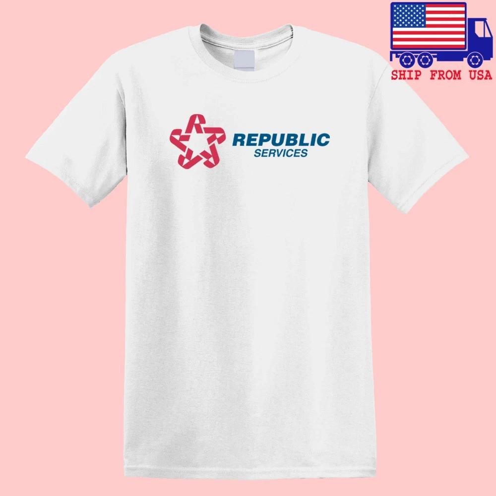 Republic Services Men s White Size S-5XL 3XL