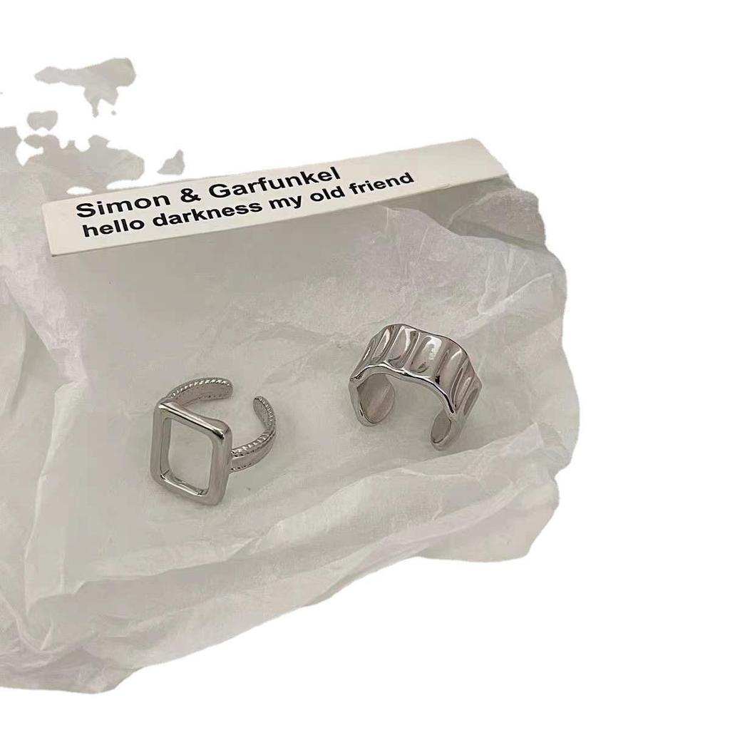 Retro Geometrischer Hohl Offener Ring - Koreanischer Stil für Frauen