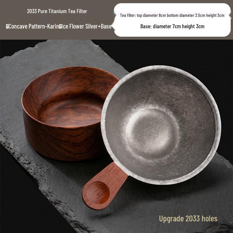 Qiwei Pure Titanium Ultra-Fine Tea Strainer