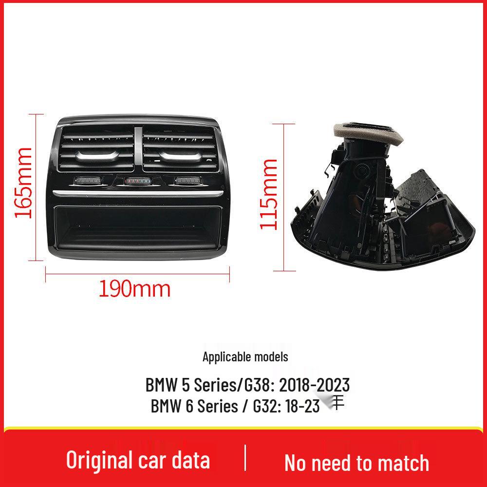 BMW 5/6 Series Rear Air Vent Assembly for G30/G38 Models - Rear Seat AC Vent Grille 64229357865