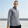 Herren Halbzip Langarm Laufshirt Schnelltrocknend Enganliegendes Trainingsshirt für das Fitnessstudio