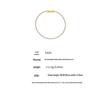 Oumaijia 18K Gold Zircon Titanium Steel Slim Bangle - Versatile Stackable Fashion Jewelry