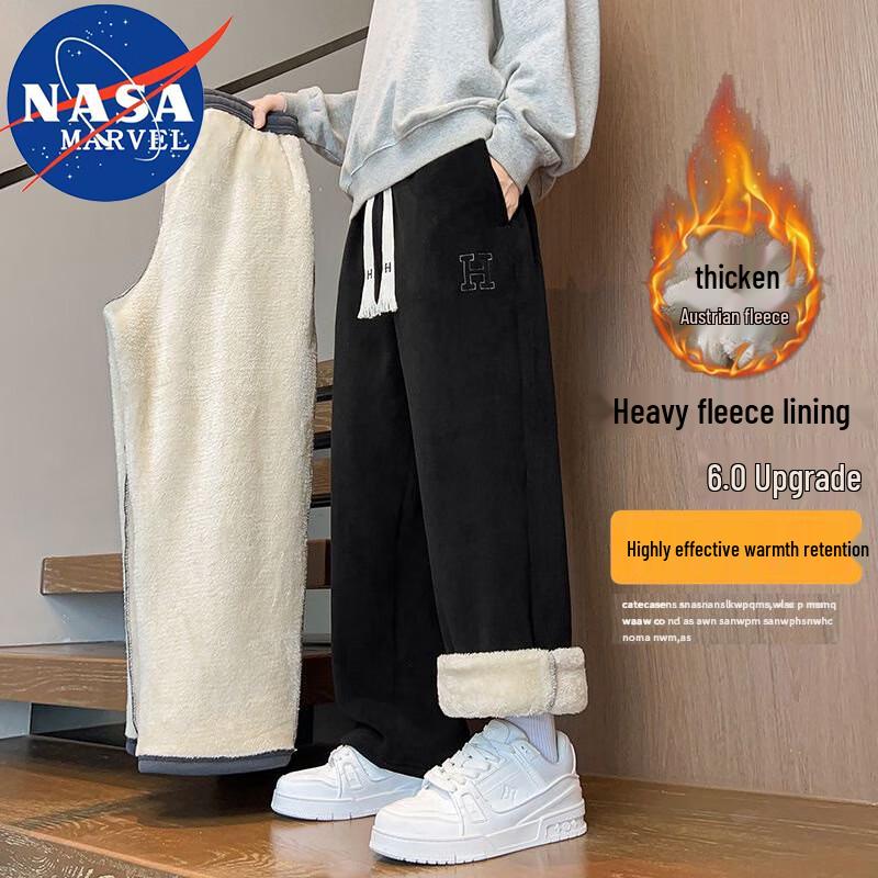 

NASA MARVEL Men s Fleece Lined Straight-Leg Pants L