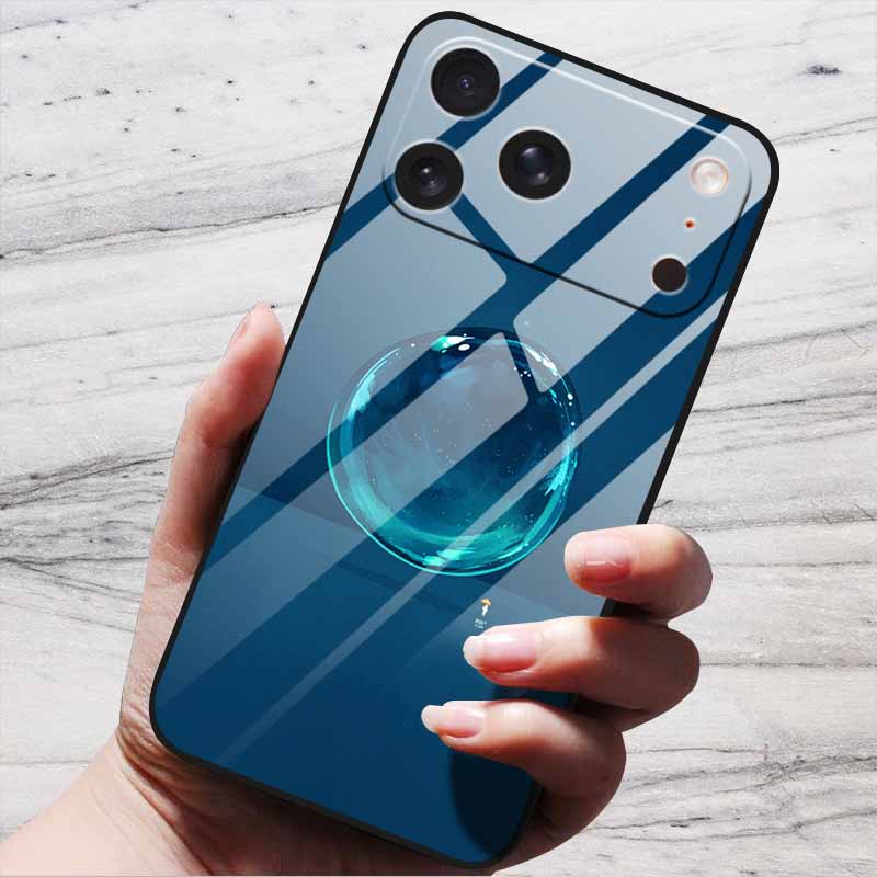 Cute Case For iPhone 17 Pro Plus Capa 17 Pro Max Bumper Luxury Tempered Glass Hard Back Cover iPhone17 Air Funda Animal Patterns