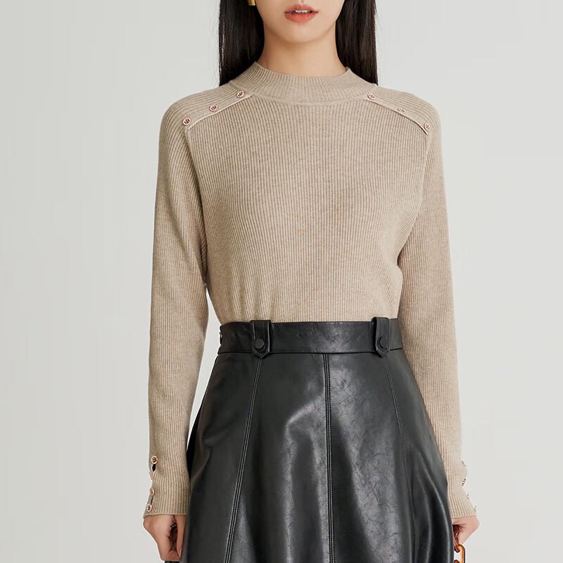 

Women s Half-Turtleneck Long-Sleeve Knit Top One Size