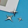 Niche Design Versatile Metal Starburst Brooch for Bag or Suit Decoration