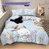 3pcs Happy Birthday Pochacco Bedding Set, Including 1 Quilt Cover and 2 Pillow Shams, Without Filling, Soft and Comfortable Home Bedroom Fab
