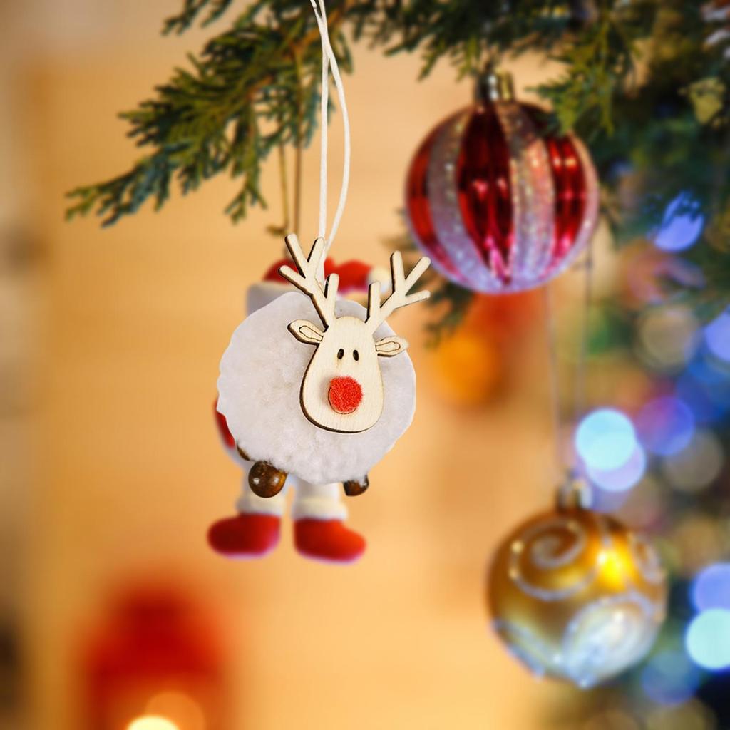 Christmas Figurines Decoration Elk Deer Doll for Year's Garden