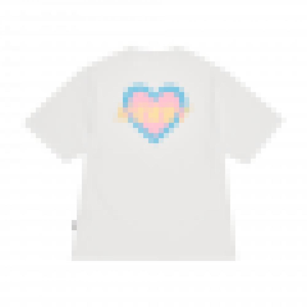 

NERDY 22SS Футболка с Коротким Рукавом Neon Heart Белая