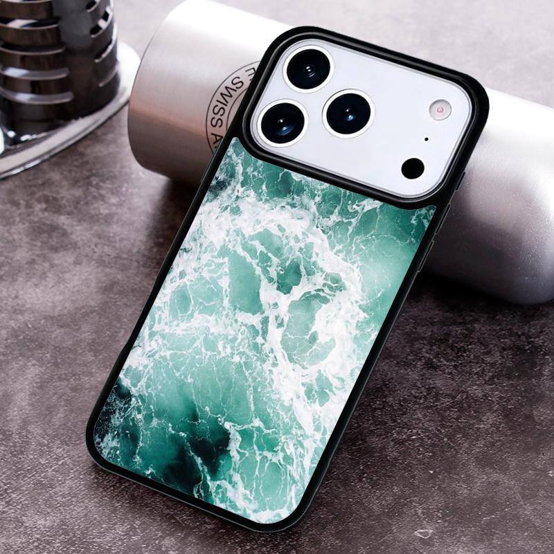 Blue Sea Ocean Waves Phone Case For iPhone 17 16 15 14 13 12 11 Pro Max Plus 17Air Soft Silicone Cover