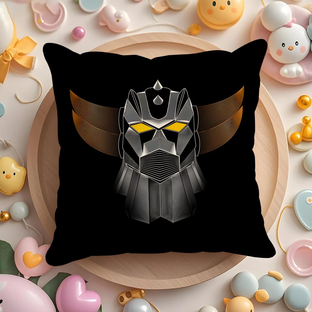 G-Goldorak G-Grendizer Cushion Cover Plush Fabric Soft Double-Sided Printed Sofa Warm Winter Home Gift Pillow Cover