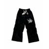 Pantaloni Foderati in Pile Ricamato - Streetwear Casual per Giovani