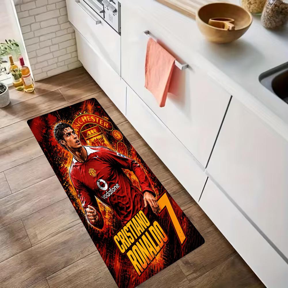 Cristiano Ronaldo Kitchen Floor Mat Long Strip Mat Antislip Machine Washable Suitable For Bathrooms Laundries Home Decoration Carpets