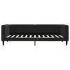 Vidaxl Sofa Z Materacem Do Spania, Czarna, 90X200 Cm, Aksamit