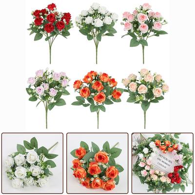 Künstliche Blumen Home Decor Seidenrosen Hochzeit Künstliche Blumen Gefälschte Pflanzen