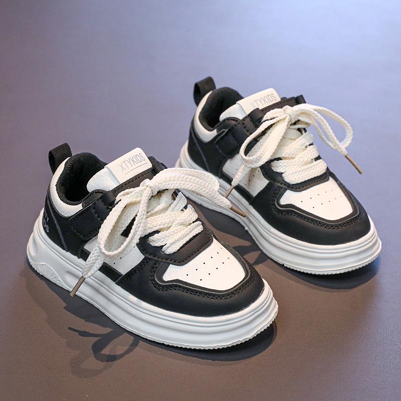 

Обувь для девочек маленькие белые туфли весна и осень 2025 новая детская спортивная обувь девочки средняя школа дети кеды ученики начальной школы 30 чёрный