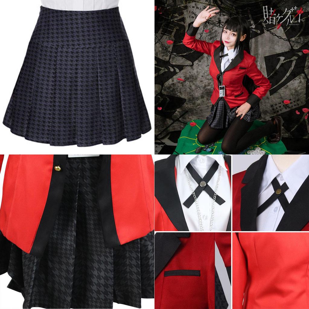 Classic Kakegurui Jabami Yumeko School Uniform Cosplay Outfit For Halloween Celebrations