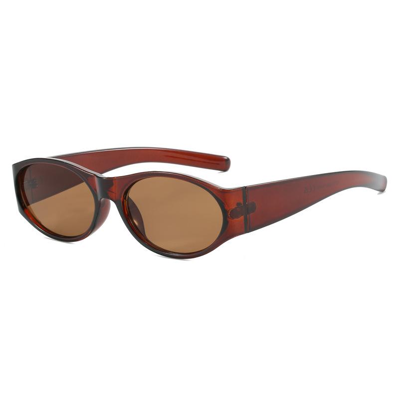 Trend Oval Sunglasses Women New Fashion Luxury Brand Design Y2K Sun Glasses Ladies Classic Punk Big Frame Goggle Eyewear UV400