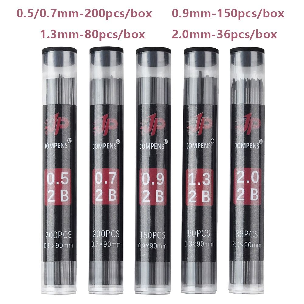 Colored Mechanical Pencil Refills 2B Mechanical Pencil Lead Propelling Pencil Replacement Refill