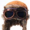 Thermal Winter Hat With Detachable Goggles For Skiing Riding And Outdoor Activity Vintage Style Ear Protection Cold Weather