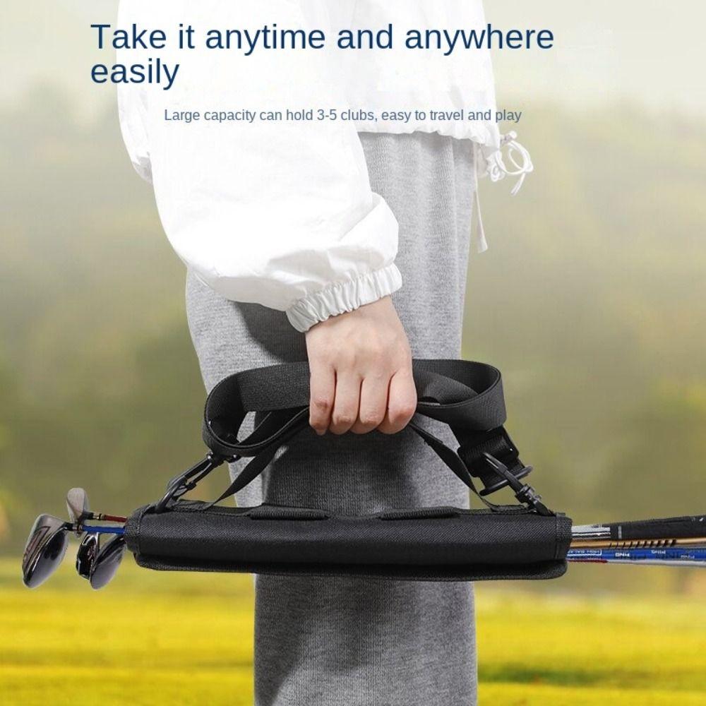 Adjustable Golf Club Bag Carrier Bag Golf Training Case Golf Club Tote Bag Play Golf
