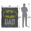 Batman Dad Logo Blanket