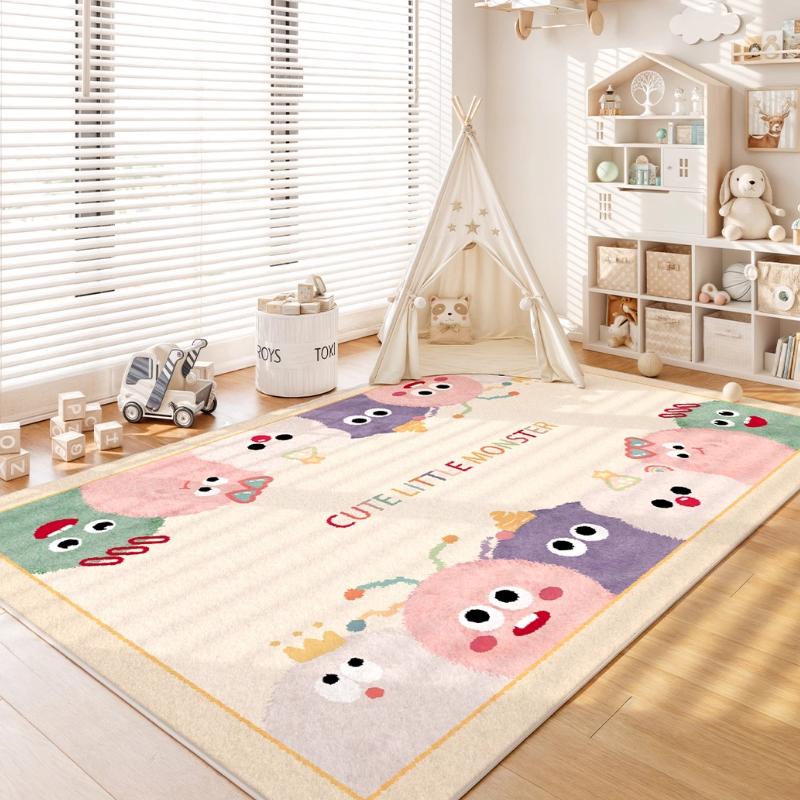 Cartoon Cute Bedroom Decor Carpet Large Area Carpets for Living Room Fluffy Soft Children Room Rug Home Thicken Plush Floor Mat