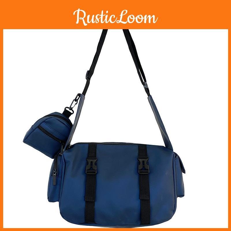 Simple Solid Kids Color Large Capacity Shoulder Bag With Breathable Material