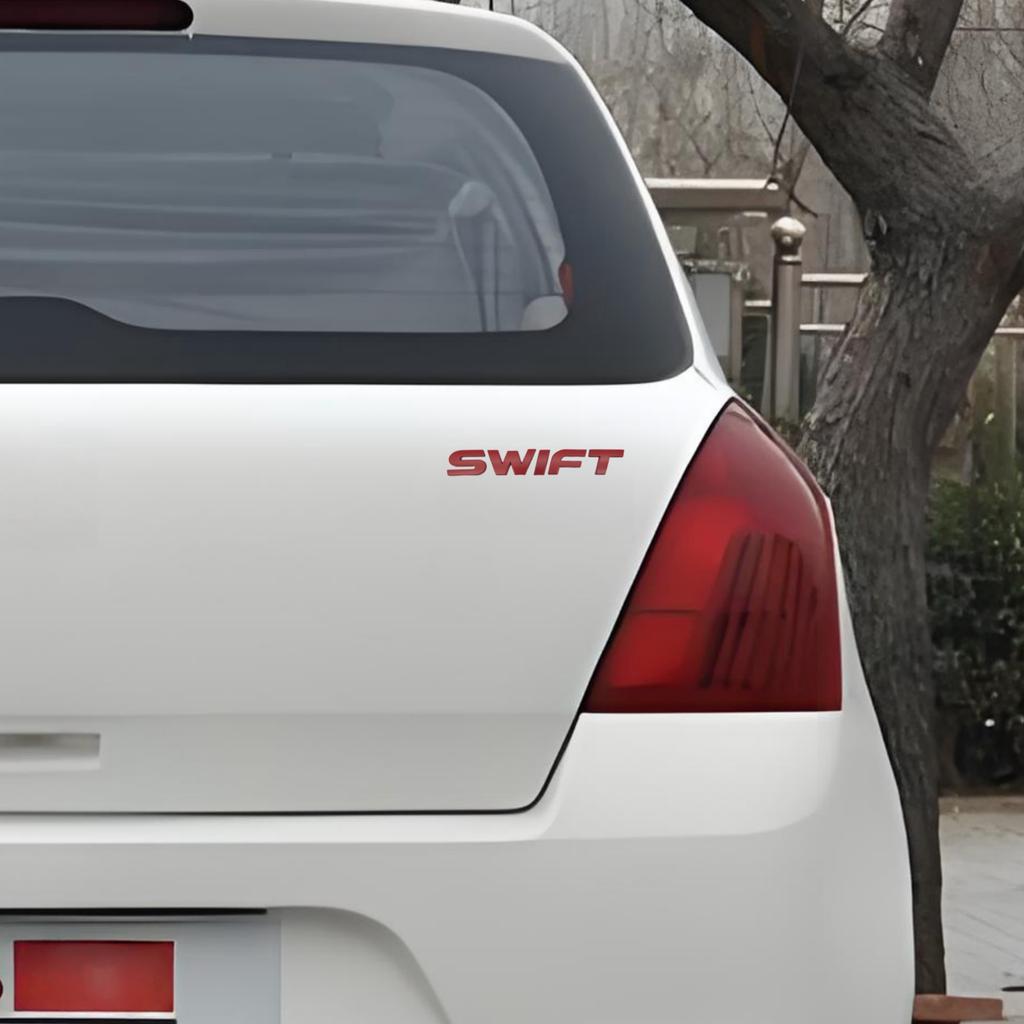1pc 3d Metal  Swift Badge Sticker Car Rear Trunk Logo Emblem Decal for Swift