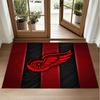 Detroit Red Wings Design Crystal Velvet Rug Soft Decorative Mat for Bedroom Entrance