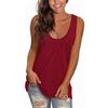 Women's Fashion Summer Sleeveless Solid Color Casual Sexy Thin Cami Tank Top