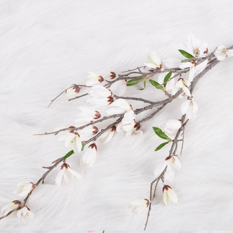 

Magnolia flower simulation flower, indoor ornament decoration fake flower arrangement, mini magnolia flower simulation flower белый