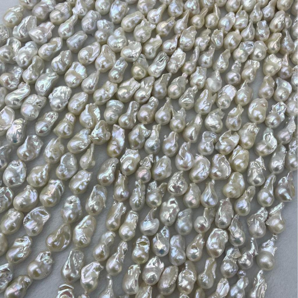 Pendentif Perle d'Eau Douce Naturelle Queue de Poisson 15*17mm pour Collier Baroque Fait Main DIY