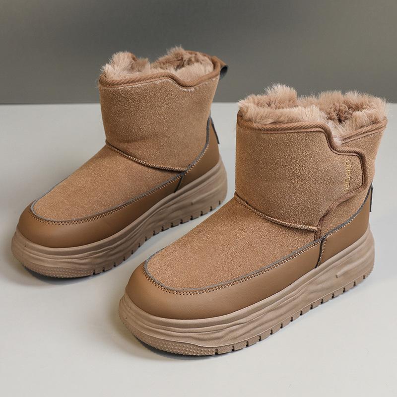Women's Lightweight Comfortable Cold Warm Padded Snow Boots Non-slip Wear-resistant Outdoor Leisure Sports Cotton Boots