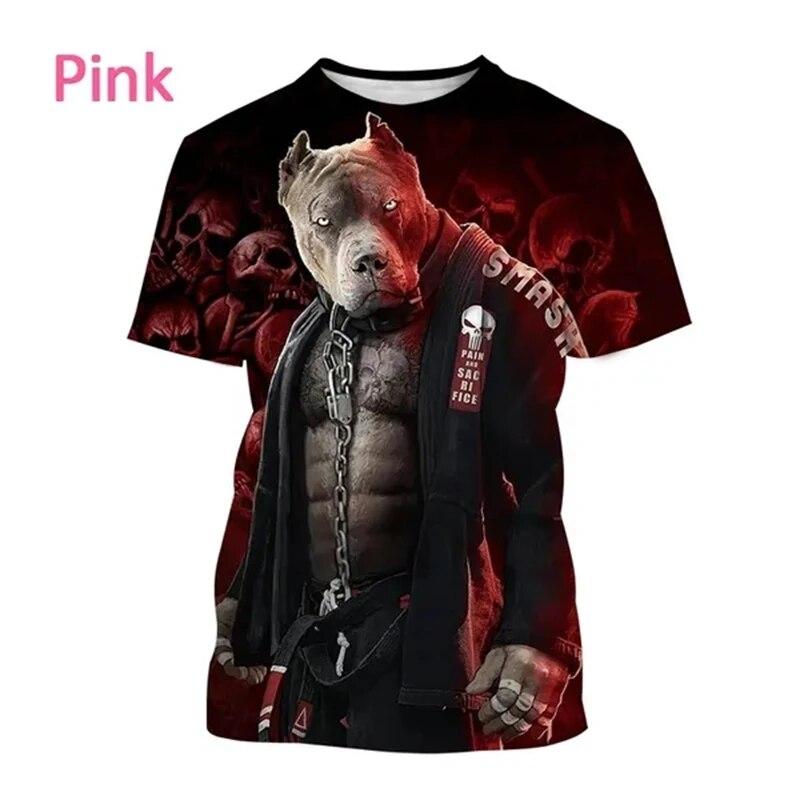 New BJJ Animal T Shirt Men's Jiu-Jitsu Lovers Cool Fashion Short-sleeved T Shirt Harajuku Style Streetwear Top 3D Print T-shirt