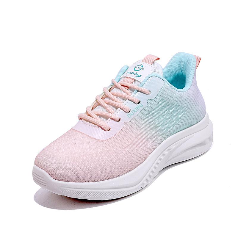2025 spring new mesh breathable fly-woven women's shoes ins tide student running sports shoes casual shoes FZ6603