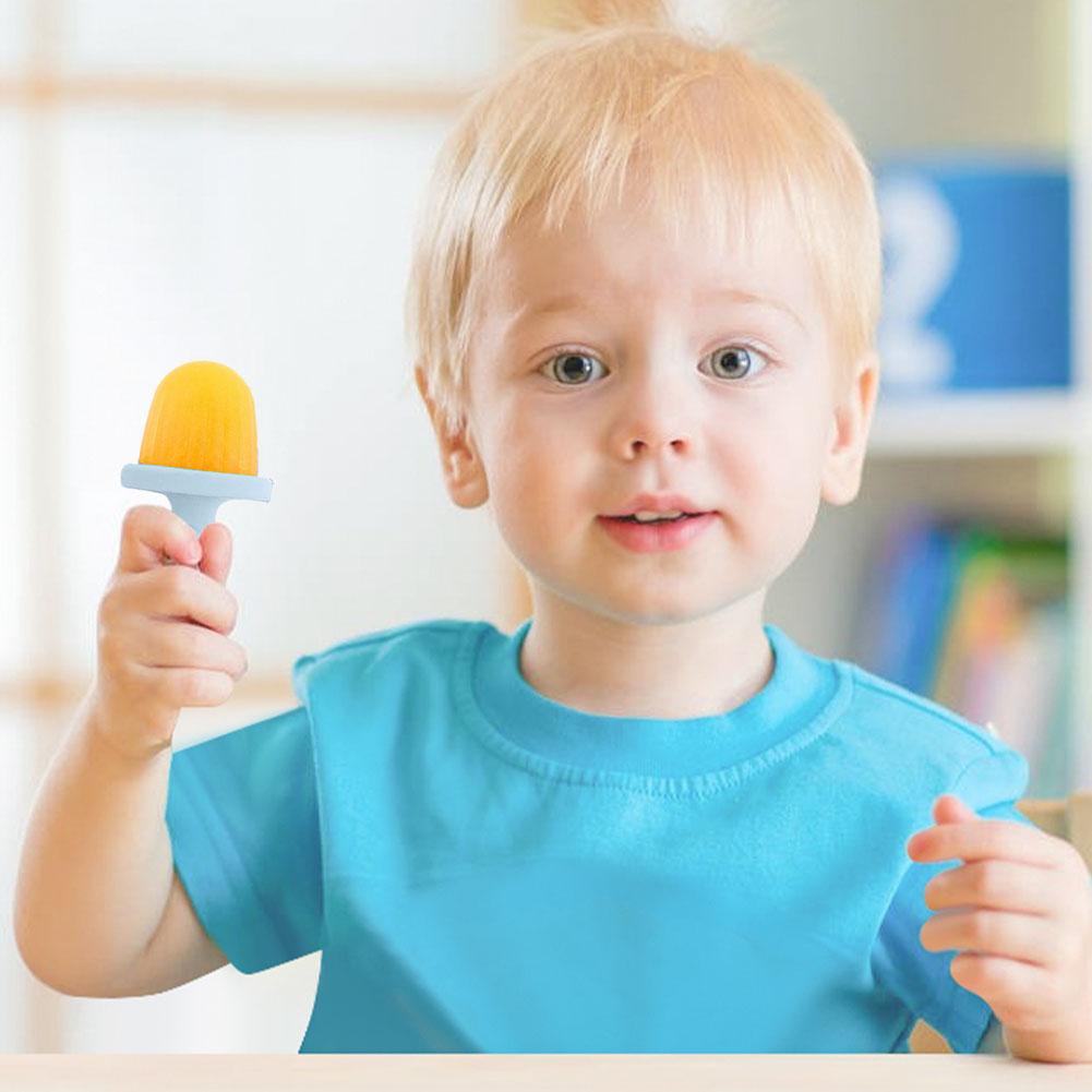 Silikon-Eis am Stiel-Formen Multifunktionale Muttermilch-Eis am Stiel-Formen Wiederverwendbarer Eis am Stiel-Hersteller mit Griff Baby-Fütterungszubehör